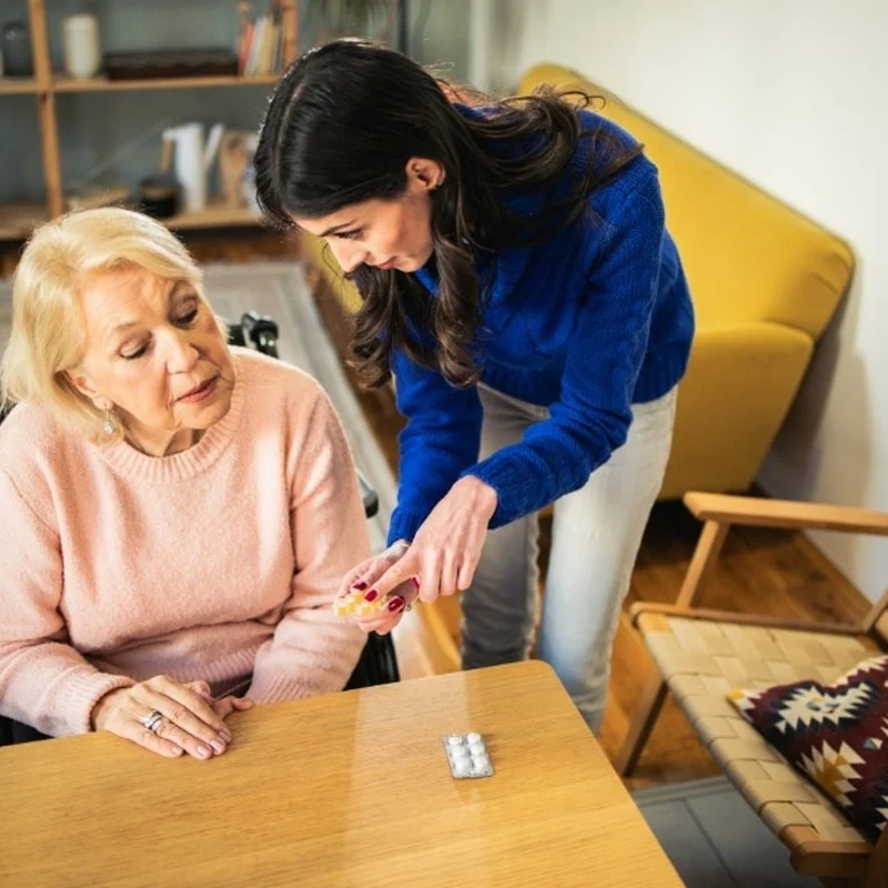 How does elderly support enhance daily living skills? — illustration from Montessori Care